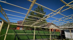 Навес для бассейна из поликарбоната