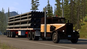 51 / ATS V1.50 / Peterbilt 351 / Работаем по Аляске.