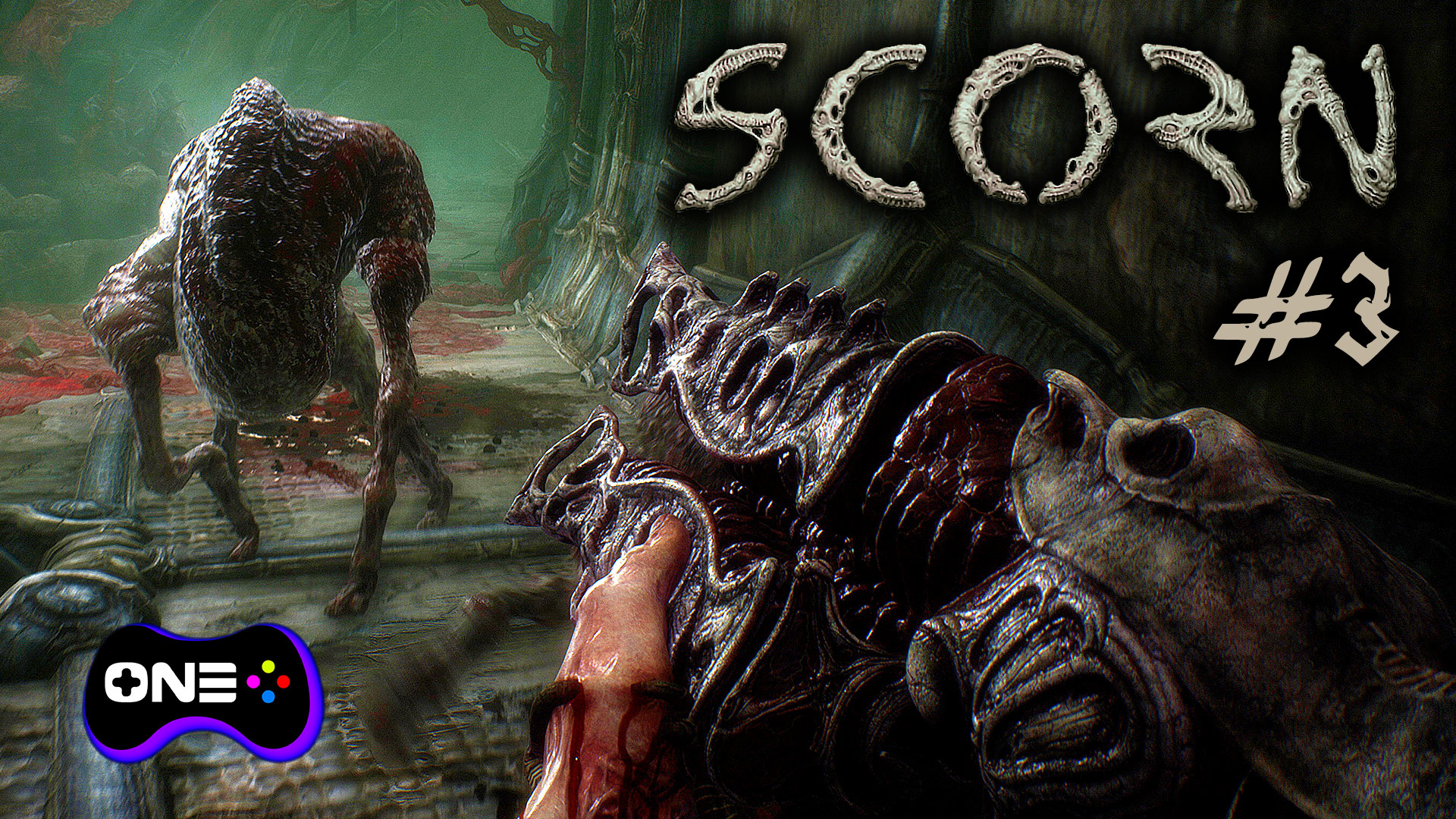 Бомбическая игра SCORN полное прохождение на Xbox Series S №3 #scorn #scornобзор #scorngame