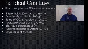 Ideal Gas Law CO2 from Tank of gas Problem