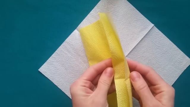 Как сложить салфетки в стакан, каждому гостю отдельно... Авторская работа