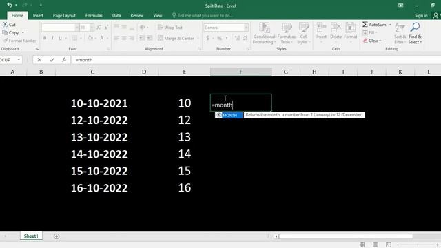 Split Date in Day, Month & Year in MS Excel смотреть онлайн