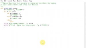 Python function to calculate the number of upper case letters and lower case letters in a string