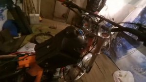 Первый запуск мотоцикла. KAYO T2 после зимы. Как спицевать колеса.