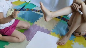 Коврик для рисования ногами