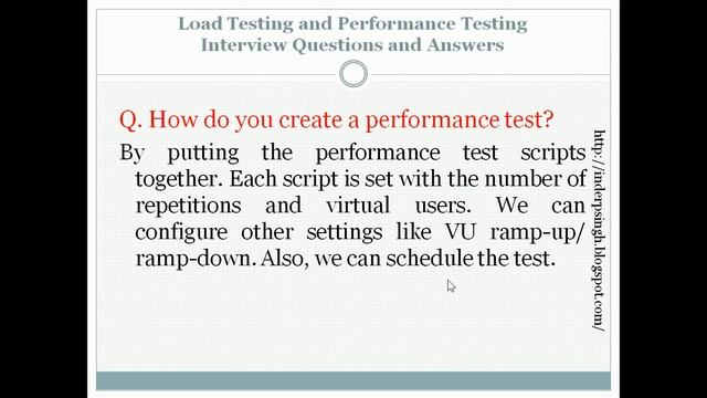 Performance Testing Interview Questions And Answers - Load Testing Interview Questions-Load Testing
