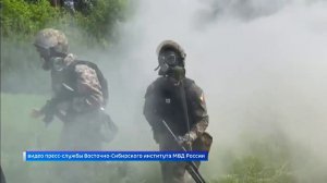 Полицейский марш-бросок провели в Иркутске для курсантов Восточно-Сибирского института МВД России