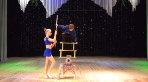 Коваленко Влад( 9 лет) . Цирковая студия "Арена". Эквилибрист на катушках. г.Саки