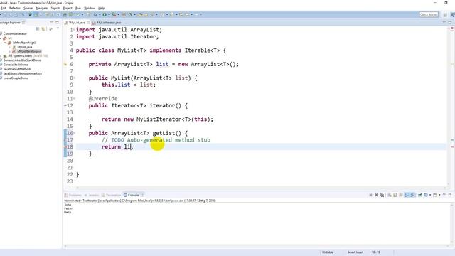 Customize a generic Iterator in Java