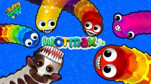 Wormax.io видео 100 лучших червячков веселая детская игра про червячков и гусениц от FGTV