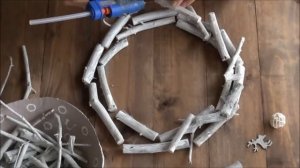 DIY РОЖДЕСТВЕНСКИЙ ВЕНОК из палочек своими руками. Как сделать основу для новогоднего венка. МК