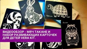 Видеообзор - Мяч Такане и набор развивающих карточек для детей Vera Kit.