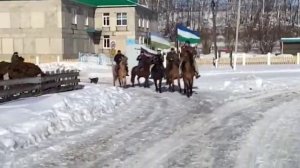 конный маршрут в поддержку наших ребят.Башкортостан