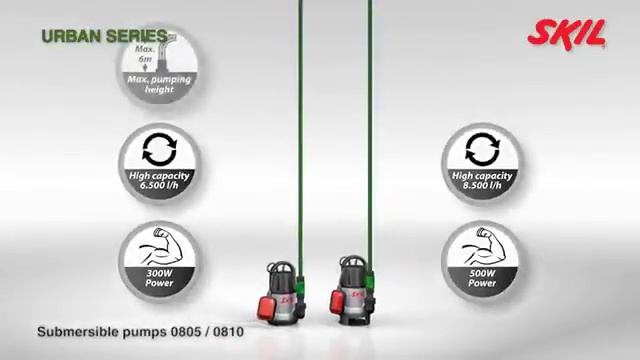 Дренажные насосы Skil 0805 RA и Skil 0810 RA смотреть онлайн