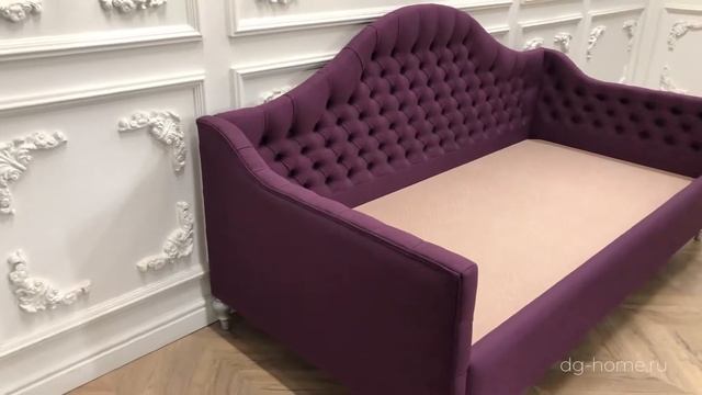 Диван кровать подростковый односпальный 90х200 серый Frank
