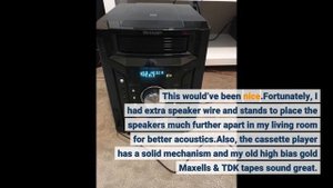 User Review: Sharp CD-BHS1050 350W 5-Disc Mini Shelf Speaker/Subwoofer System with Cassette and...