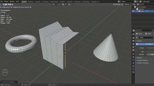 Blender 3D. Круговой разрез Ctrl + R