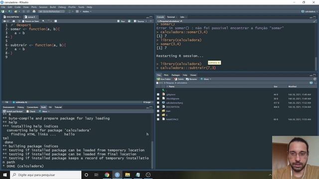 Como construir pacotes em R e subir para o github смотреть онлайн