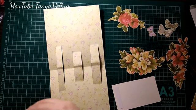 Объемная открытка.Скрапбукинг.Своими руками.pop-up открытка. смотреть онлайн