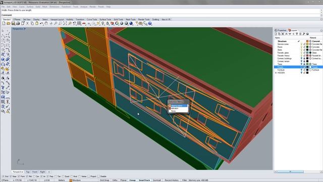 Rhino - Sections and floor plans смотреть онлайн