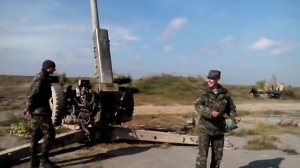 Стрельба из ООП 122 мм Гаубица Д 30 батарея артдивизион 95 я Аэромобильная бр