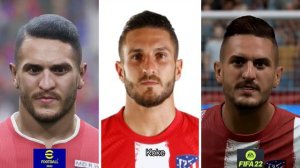 Real Life vs eFootbal 2022 vs FIFA 22 - Atletico Madrid Faces Comparison