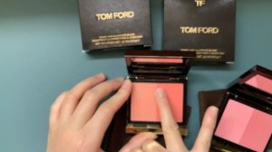 TOM FORD SHADE & ILLUMINATE BLUSH DUO 04 Cherry Blaze 06 Aflame swatches