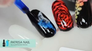 Дизайн ногтей эффект дыма. Дизайн ногтей розы 3D с витражным гель-лаком.