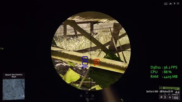 AMD Radeon RX 470 -- Intel Core i3-4160 -- Battlefield 4 FPS Test смотреть онлайн