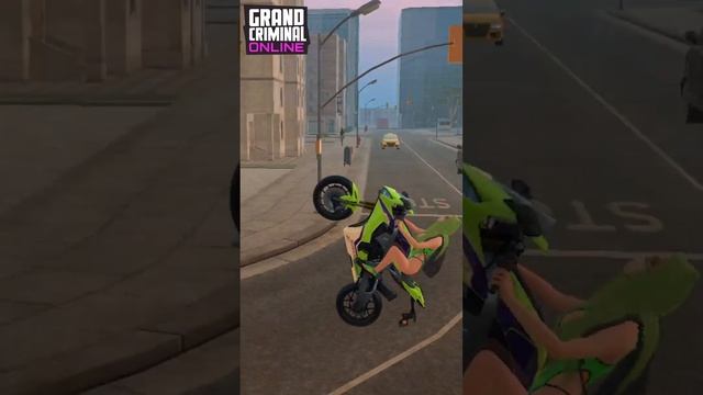 Grand Criminal Online: Она умеет ТАК ездить на мото? / Does she know how to ride a motorcycle?