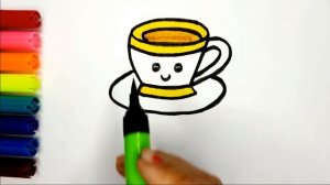 Рисование чашка для детей|Bolalar uchun Kubok rasm chizish|Drawing Cup for children