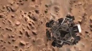 Полет и посадка марсохода Curiosity на Марс.