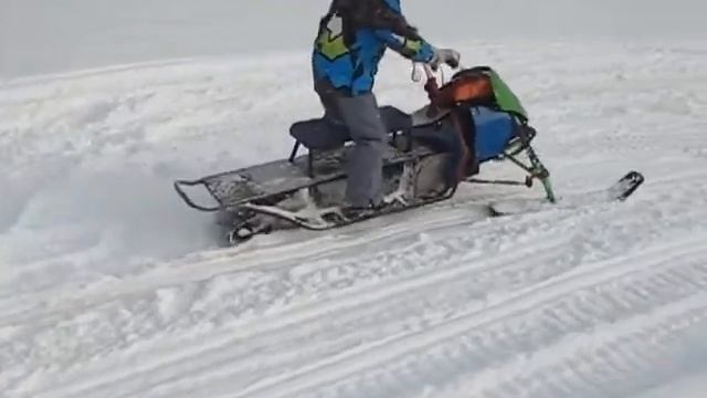 Лифан 3 л.с. с карбюратором PZ16. Пилим снег. смотреть онлайн