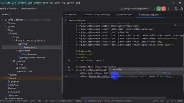 4. Spring 3 Security In Memory Authentication - Bangla Tutorial смотреть онлайн