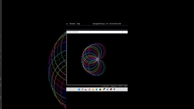 Rate this Spirograph circle ??? #turtle #python #code