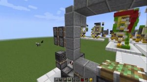 Самая компактная механическая дверь 4x4 - майнкрафт механизмы 10