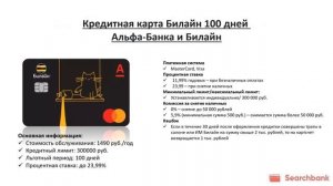 Видеообзор кредитных карт с льготным периодом 100 дней