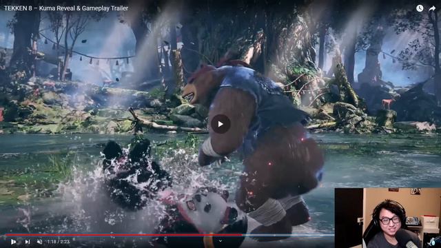 TEKKEN 8 Kuma Trailer Reaction... they gave him WHAT?!? смотреть онлайн