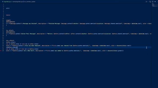 Logging in Discord | Moderation Bot Ep. 3 | Pycord/Discord.py