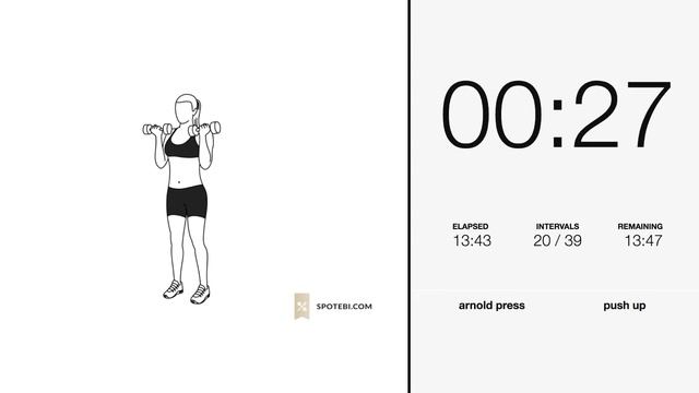 Upper Body & Cardio Split Workout | Spotebi смотреть онлайн