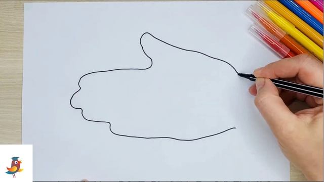 Видео из серии "Рисовать просто". Контур руки, часть 2 смотреть онлайн