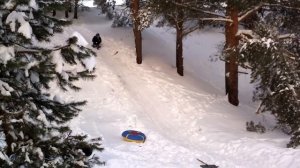 Сальто на снегокате backflip on the snowskate