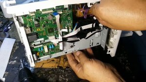 Разборка принтера Laser Jet Ultra MFP M134fn  (подготовка к замене термопленки)