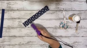 Patriotic Fabric Flag DIY || Using Fabric & Wood from Dollar Tree || Just 1 Easy Craft