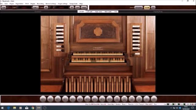 Bach Gavotte I and II from the English suite in G minor (Hauptwerk Azzio Mascioni)