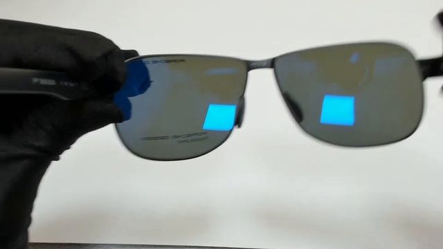 Porsche Design Sunglasses Model- P8633 Color-A Black/Grey-Green Polarized Lenses смотреть онлайн