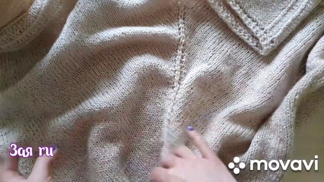 Кофта женская летучая мышь спицами, мини МК, вяжите на радость ?