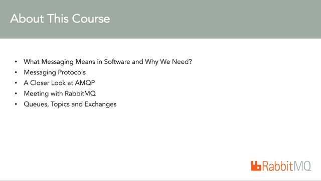 Learn RabbitMQ Asynchronous Messaging With Java And Spring- Course Overview