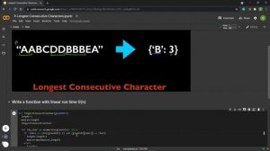 Coding Interview Question and Answer: Longest Consecutive Characters