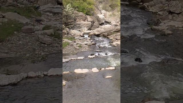 Природные бани для купания в Хучни. Хучнинский водопад #табасаран #дагестан #водопад #природа смотреть онлайн